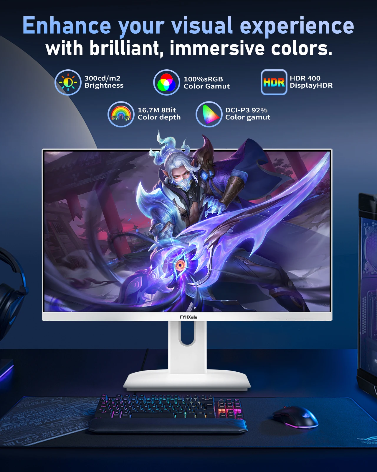 Игровой монитор FYHXele 27 дюй – обзор и цена Pc Gaming Ultrawide Monitor