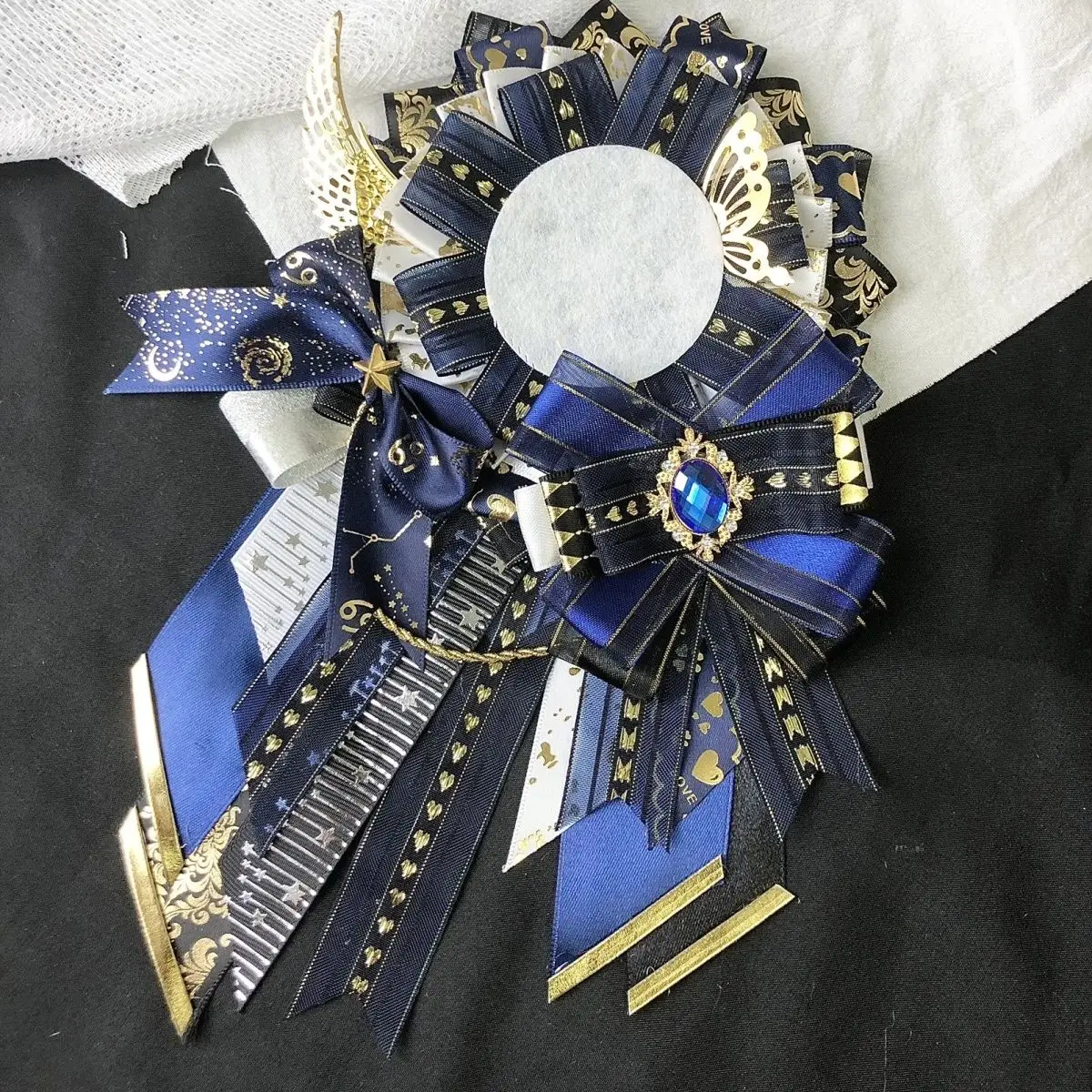 Japanese Luxury Badge Rosette Holder,Ita Bag Accessories,Cosplay Bowknot Tie ,Lolita Badges Base Tray,Fill Backpack Decoration
