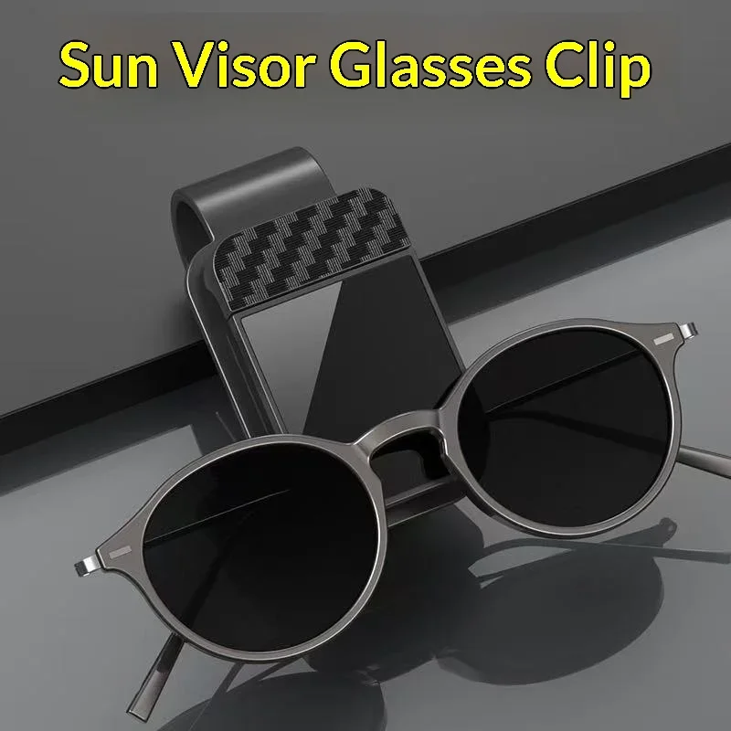 Car-mounted Glasses Car Sunshade Holder Eye Frame for Magnetic Attachment Sunglasses Sun Glasses Storage Clip  Car Accessories