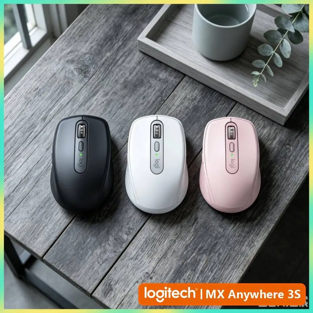 Ergonomic MX Anywhere 3S - Darkfield 8K DPI, Precision Grip, Suitable for Auto Shop & Customer Consultation