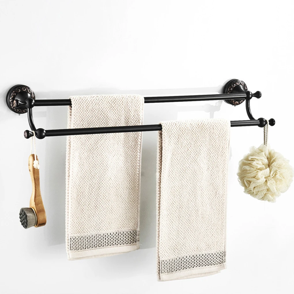 

Bathroom Towel Holder Bar Strong Load-bearing Capacity Stable And Durable Complete Storage Towel Bar