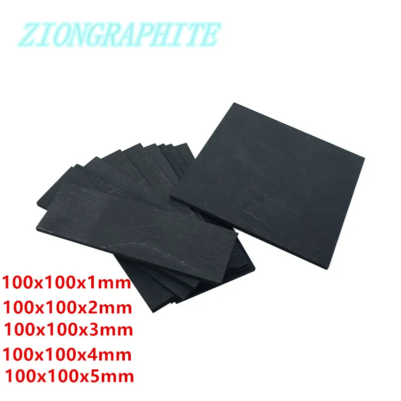 5pcs graphite plate carbon sheet electrode electrolysis plate used for industry application