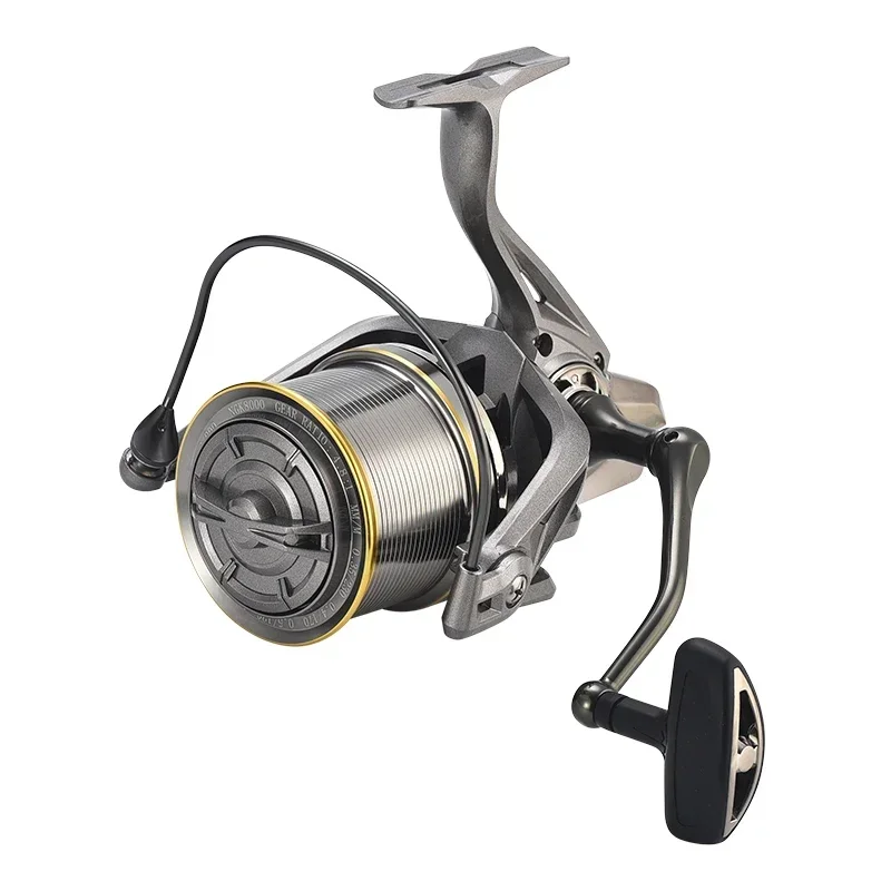 

2025/8000-14000 Long Shot Reel Gapless Trolling Spinning Reels 17+1BB Metal Spinning Fishing Reel Anchor Fish Sea Rod Fish Line