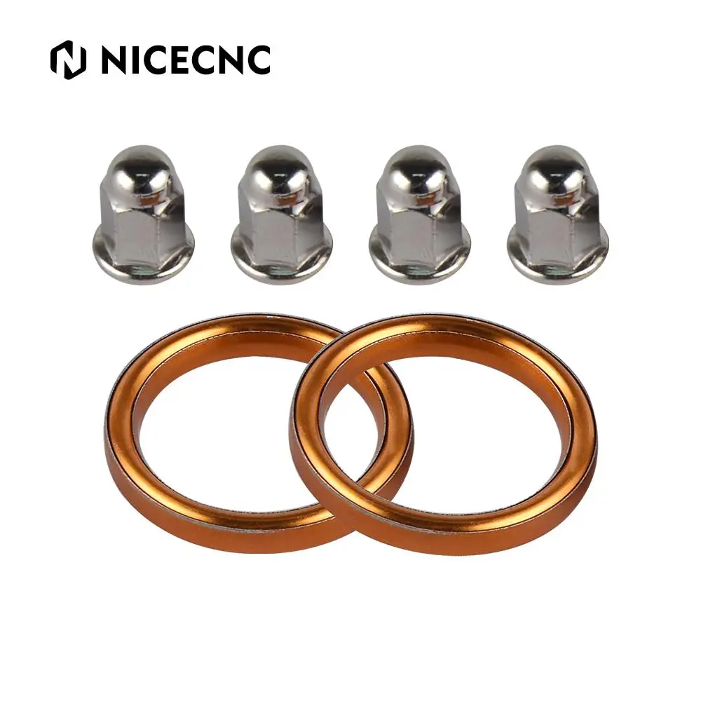 Exhaust Muffler Pipe Gasket Nut For Honda XR XL 200R 250R Nighthawk Rebel 250 Goldwing 1500 Interceptor 500 700 750 Magna view 3