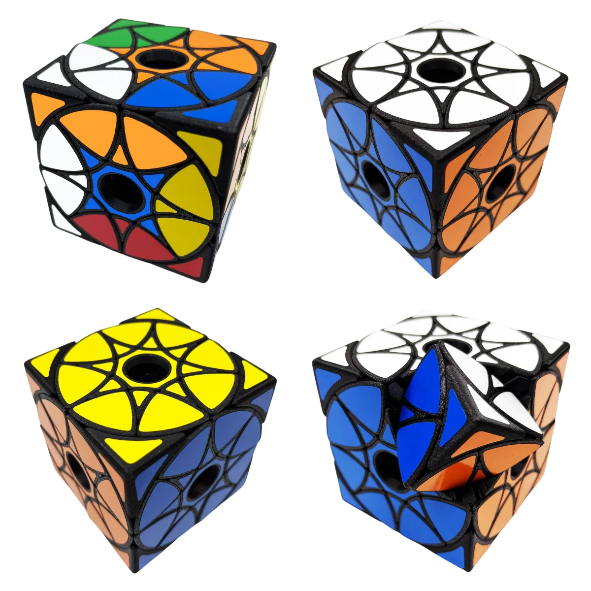 Fangshi-Cubo de rueda de estrella vacío, Cubo mágico impreso en 3D, pegatina, rompecabezas profesional, juguete, regalo para niños, Cubo mágico