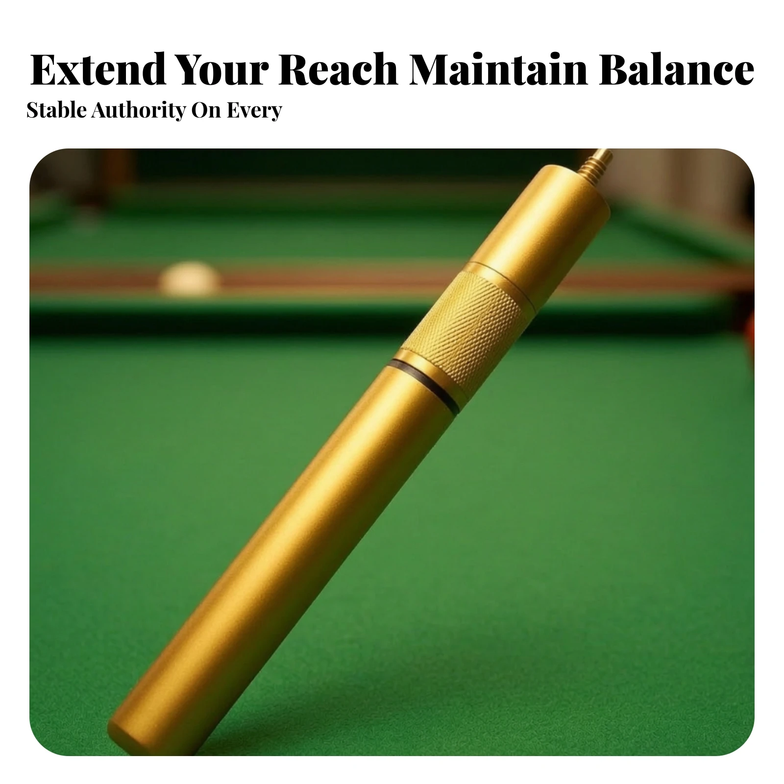 Telescopic Cue Extender Retractable Billiard Cue Extender Universal Wear-Resistant for Pool Players