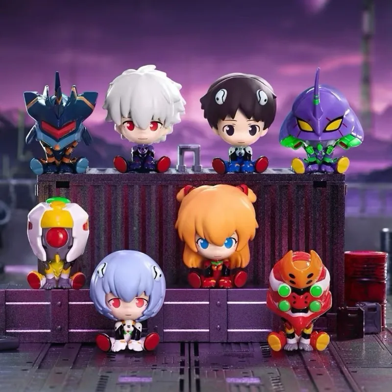 

Cute Neon Genesis Evangelion Cartoon Characters Rei Ayanami Asuka EVA-01 Figurine Desktop Doll Anime Peripheral Decoration Gift