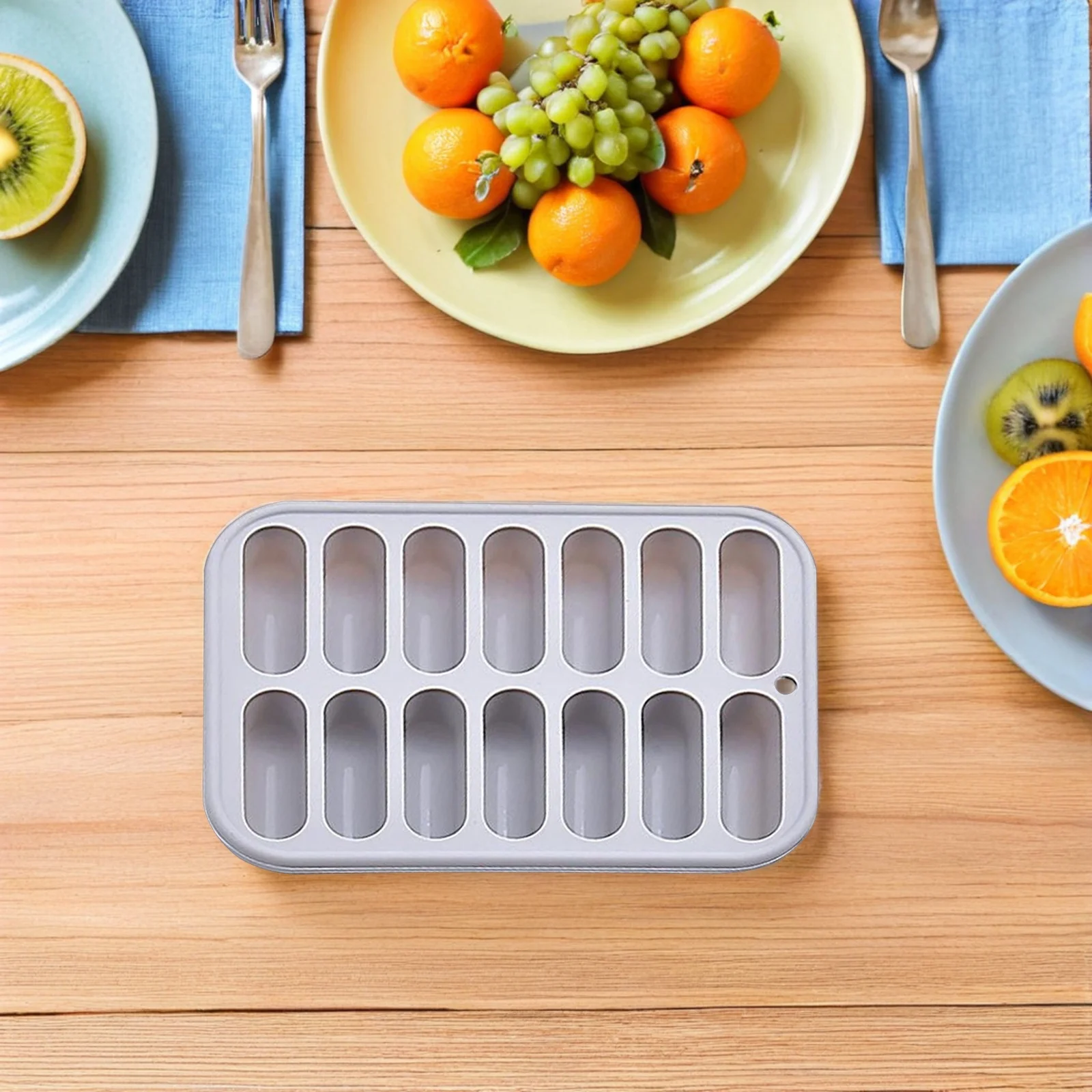 

1pc Silicone Ice Cube Tray 3D Sausage Mold Bpa Free Non Stick Stackable Freezer Tray For Home Bar Baking Diy Ice Maker -