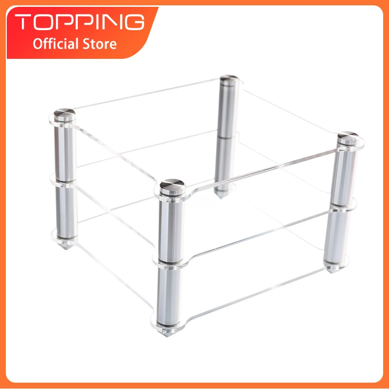 TOPPING Acrylic Rack For D30 Decoder A30 HIFI Amplifier Amp rack Transparent equipment two-layer Rack