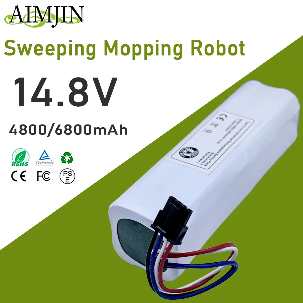 

14.8V 6800mAh,Battery X10+PLUS B101CN OMNI 1S for Xiaomi Mijia and Dreame F9 D9 L10 Pro Plus S10 S20 X10 Sweeping Mopping Robot