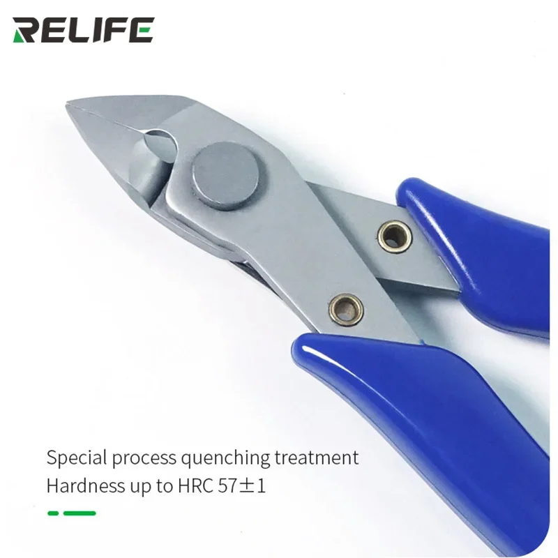 RELIFE RL-0001 Alicates de Corte Diagonal de Alta Dureza y Precisión para Corte de Cables Electrónicos, Cortador de Cables para Reparación de Teléfonos 4