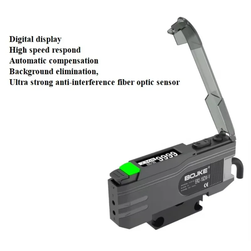 Fiber Optic Sensor LED Type Coaxial Amplifier Speed Sensor Accuracy Miniaturization Industrial Automation Anti-interference
