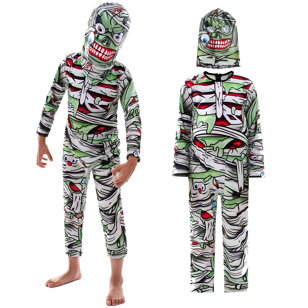 Disfraz de mamá egipcia aterradora para niños, traje de Zombie de terror para Halloween, Carnaval, Pascua, Purim, fiesta, vestido para niño, regalo de Navidad