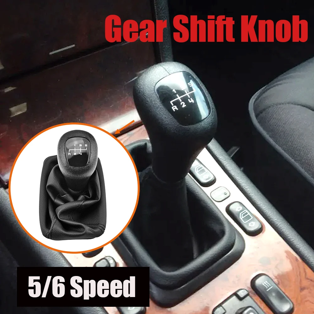 

For Mercedes Benz W202 C Class S202 W208 C208 CLK W210 E High quality Manual 5 6 Speed Gear Shift Knob Lever Handle car-styling