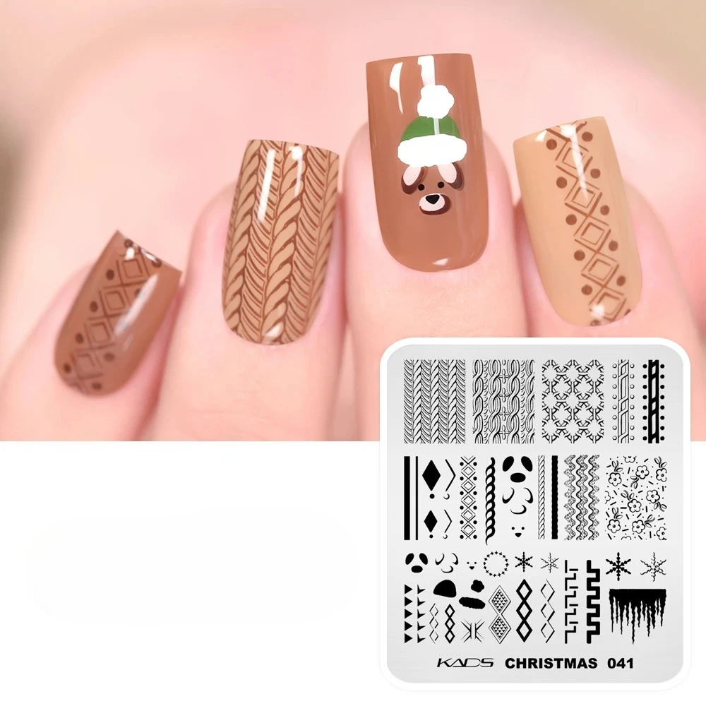 1 قطعة مسمار ختم لوحة الفن الديكور استخدام مسمار الختام هلام البولندية تصميم أنماط الصحافة أظافر نصائح مانيكير قوالب ذاتية الصنع