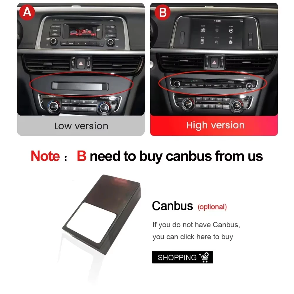 12.3'' Android 16 Carplay Car Radio For KIA K5 Optima 2015 2016 2017 2018 2019 Auto Stereo Car Screen Multimedia Player BT GPS