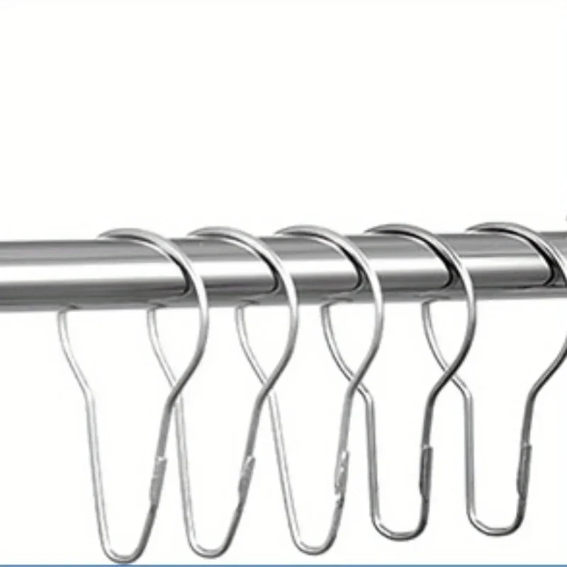 10Pcs 304 Stainless steel beadless shower curtain hook curtain limpet bathroom accessories hook hoist hook hook