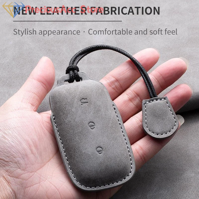 .New Sale-For Geely EX5 E5 Starray EM-i Galaxy L6 / L7 EX5 EM‑i Galaxy M9 Proton EMas 7 PHEV PU Leather Car Key Case Cover Shell
