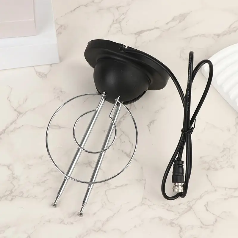 

1PC Indoor Loop Rabbit Antenna Analog Digital Signal Universal Antenna VHF/UHF/HDTV
