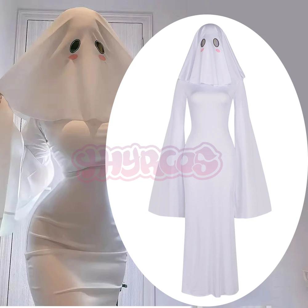 3PCS Mrs Apricot Cosplay Halloween Ghost Girl Costume Cosplay Mrs Apricot In The Same Style As Carnival Costume Dress Women