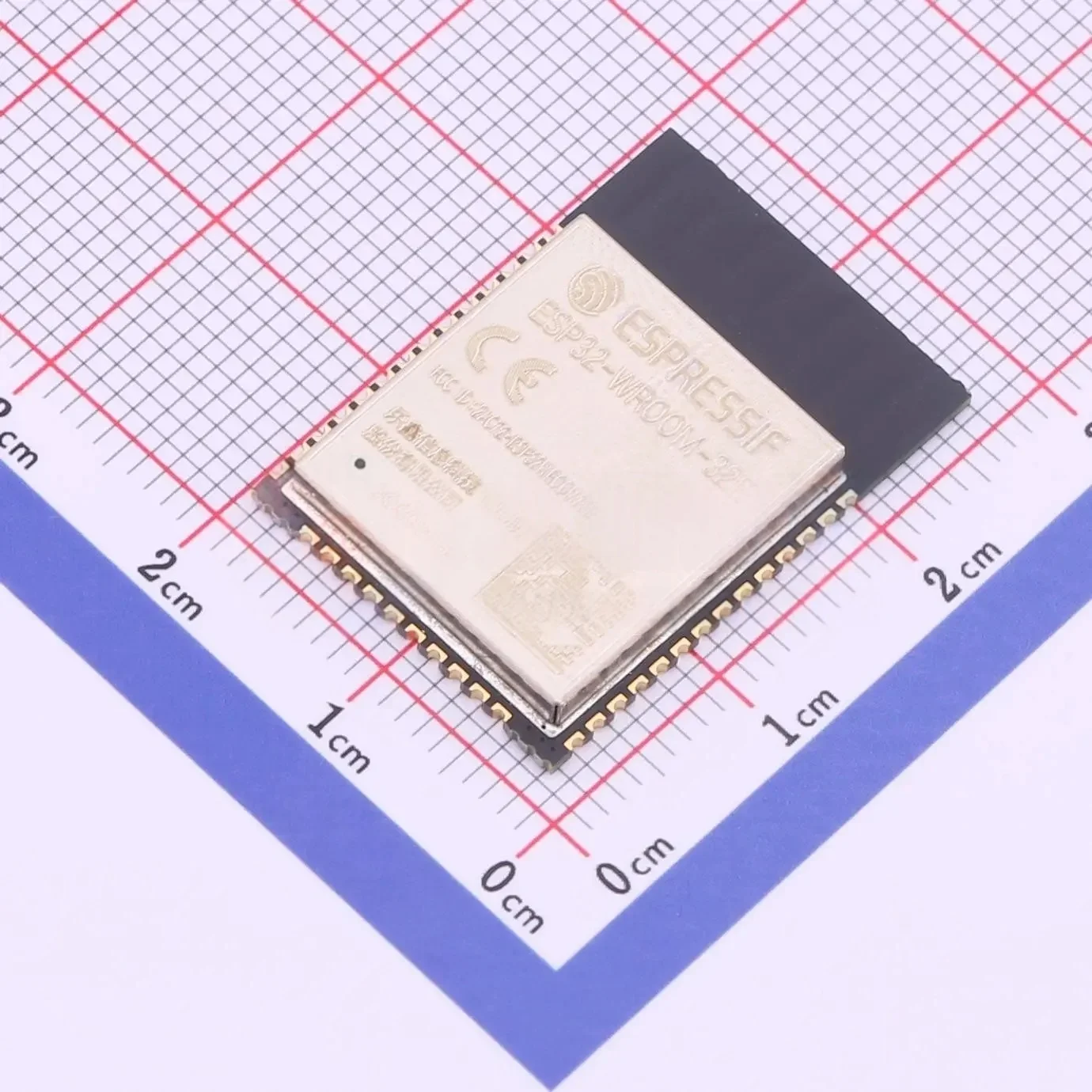 Espressif Original Genuine Product Esp32-Wroom-32E Esp32-Wroom-32Ue-N4/N8/N16 Dual-Core Wifi Bluetooth Mcu Module Iot Wireless Module 4Mb/8Mb/16Mb