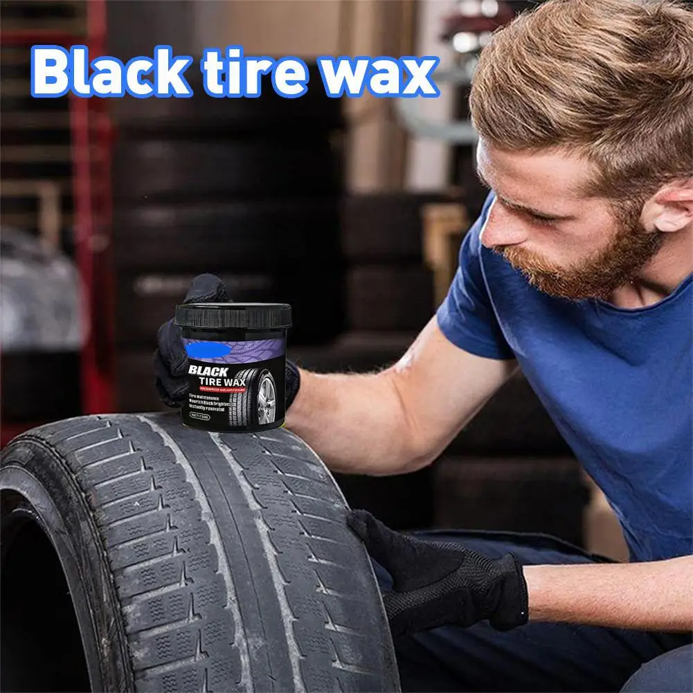 

Черный воск для шин для ремонта пластика и резины Воск для ремонта салона шин, многоцелевой уход за автомобилем, стойкий лак W3X4