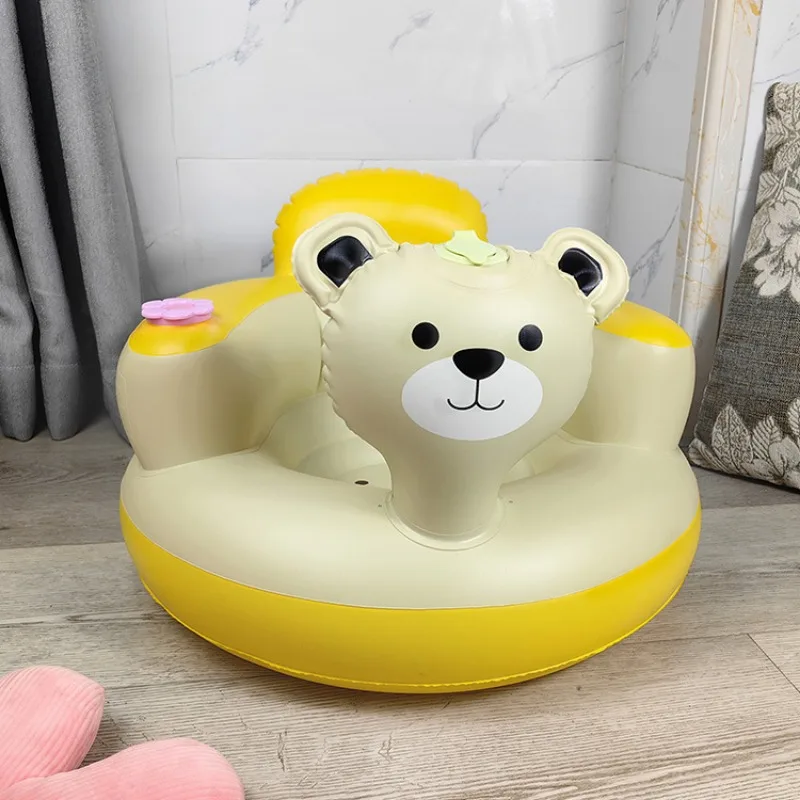 PVC Inflatable Toys Baby Training To Learn To Sit Artifacts Fall Learning To Sit Chair Learning Seat Baby Sofa Bath Bench