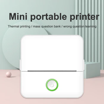 Mini HD Portable Label Thermal Printer Endurance Bluetooth Printer for Student Error…
