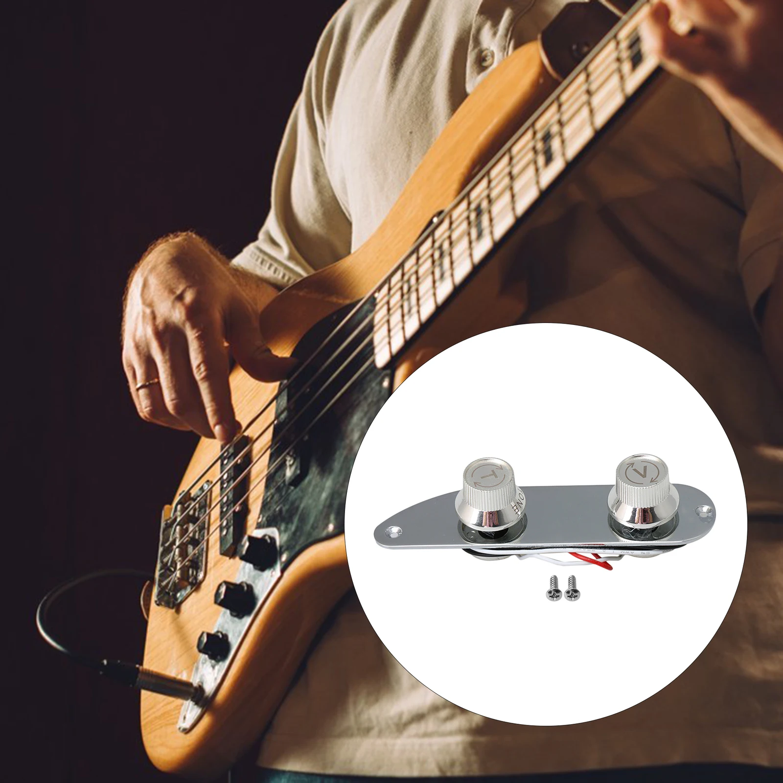 plaque-de-commande-de-guitare-circuit-imprime-chrome-bonne-resistance-a-la-chaleur-et-fonctionnement-fluide-4-pieces