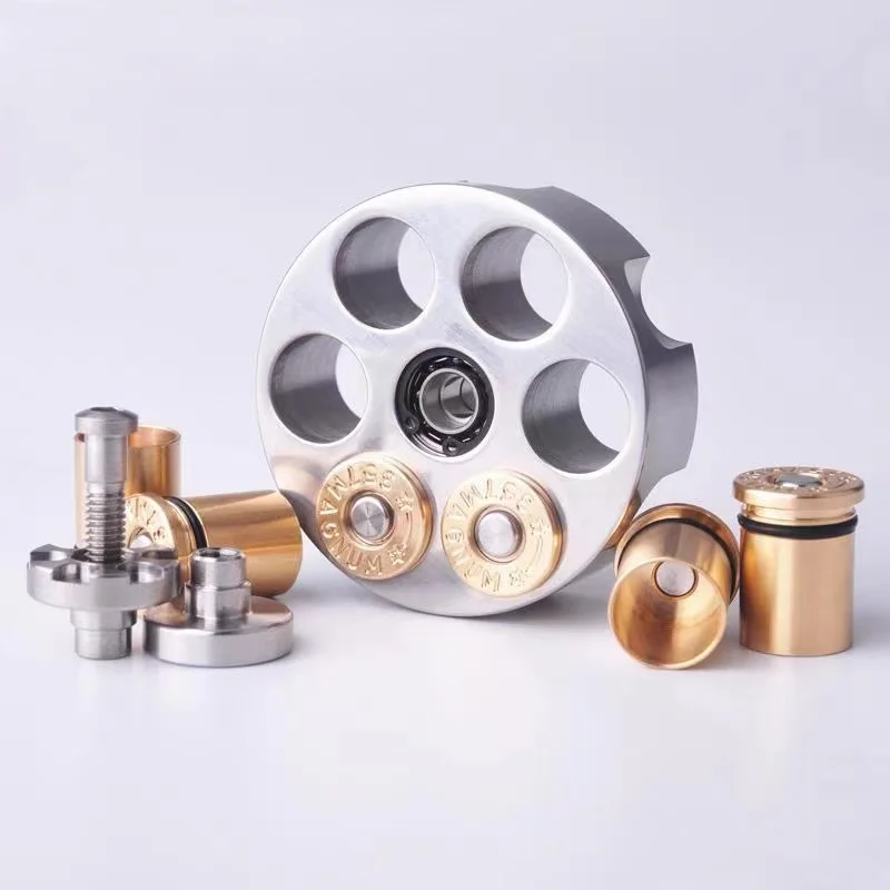 Wheel Metal Pure Brass Decompression Toy EDC Detachable Leisure Finger Metal Fidget Spinner Gift