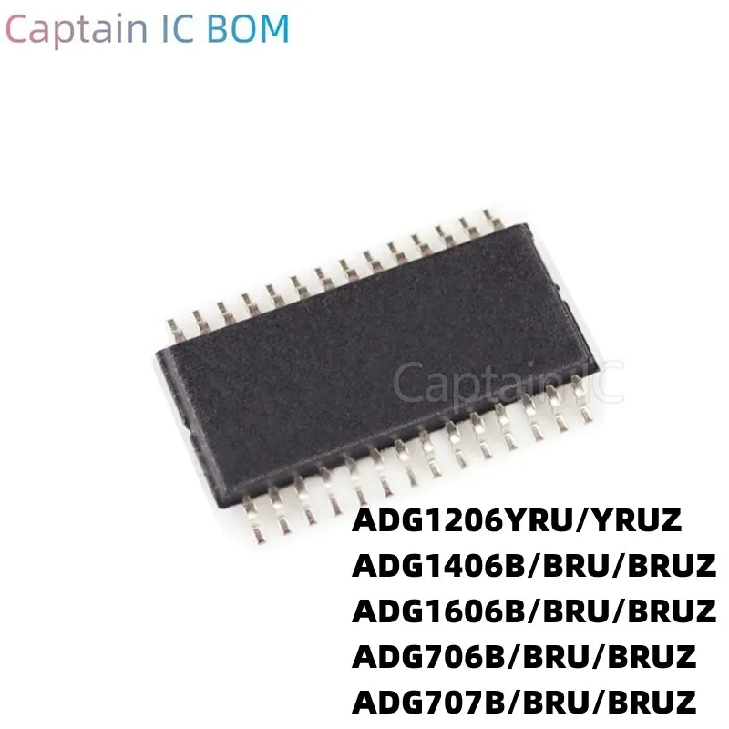 5 uds ADG1406B/BRU/BRUZ 1606 706 707 1206YRU/YRUZ parche TSSOP28 pin