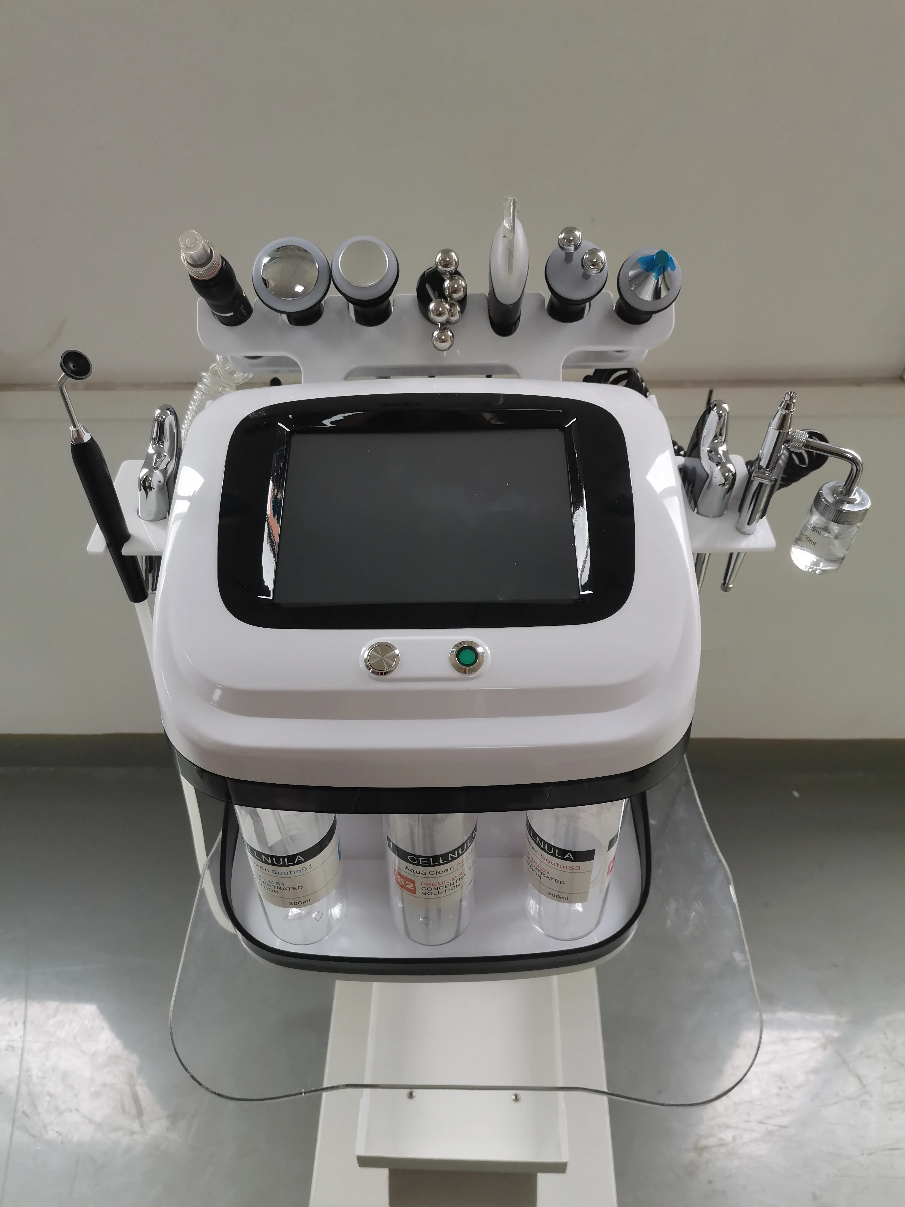 Machine qualifiée ale à jet d'oxygène pour la réparation de la peau, épurateur de peeling Hydra Aqua, élimination des points noirs