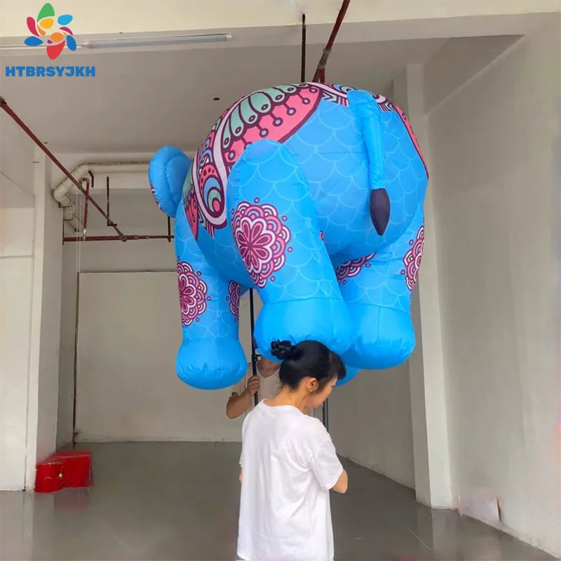 Outdoor walking celebration decorations, giant inflatable elephants, animal mascots, customizable models