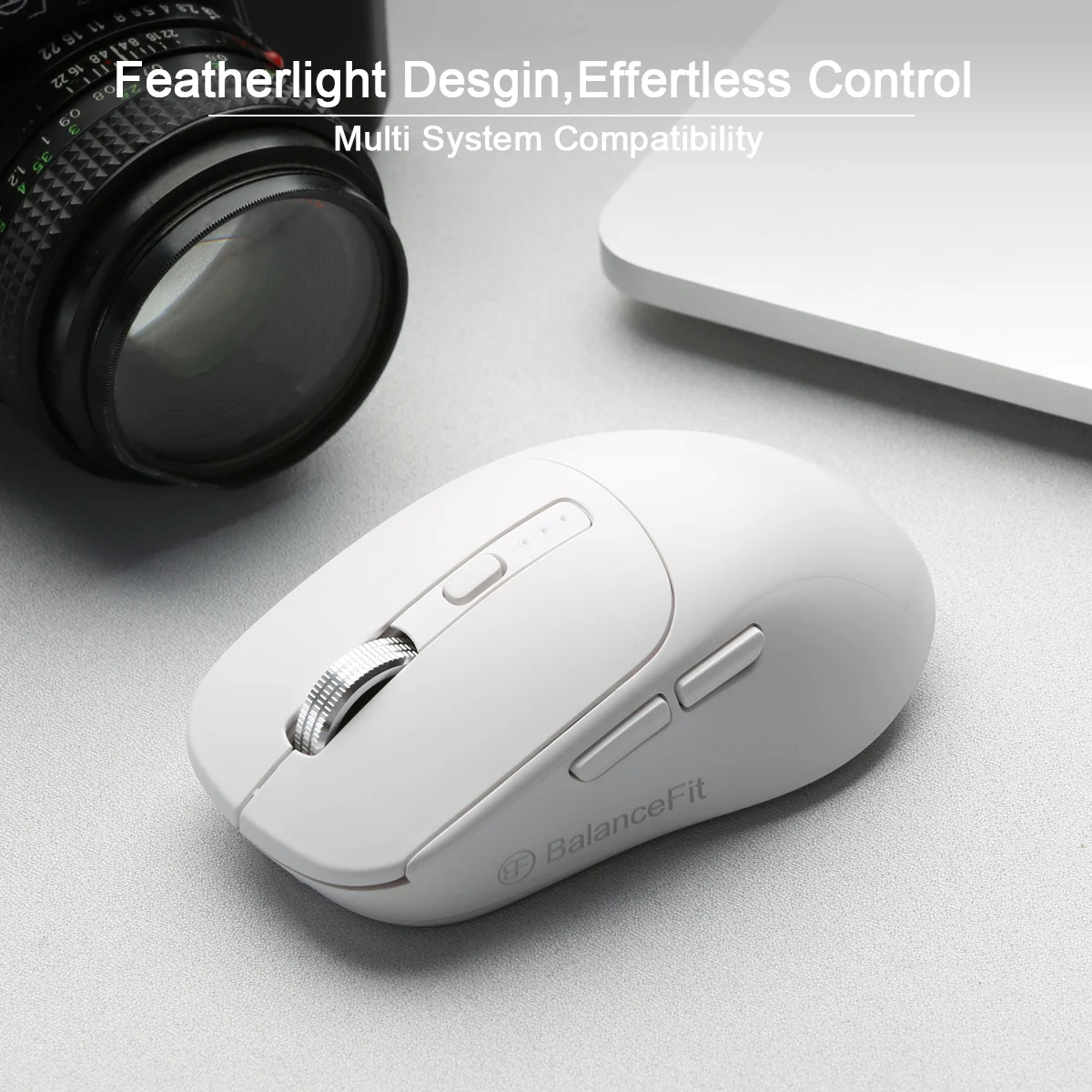 USB 2.4Ghz Bluetooth対応のワイヤレスマウス、iPad、MacBook、タブレット、ラップトップ、コンピュータ、PC用の人間工学に基づいたワイヤレスオフィスマウス