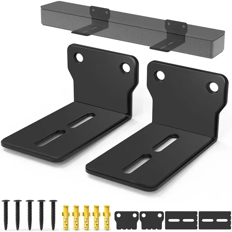 Sound Bar Mounts Wall Brackets - Easy to Install Anti-Drop Wall Shelf Holder, Universal Soundbar Speaker Mounting Bracket