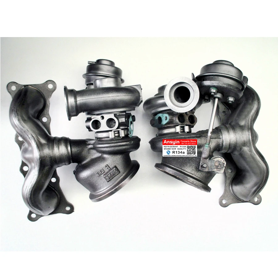 Left+Right Turbocharger For BMW 335 i E90 E91 E92 E93 225 kw 7583863 7593015 49131-07005 49131-07006 11657593015 11657583863