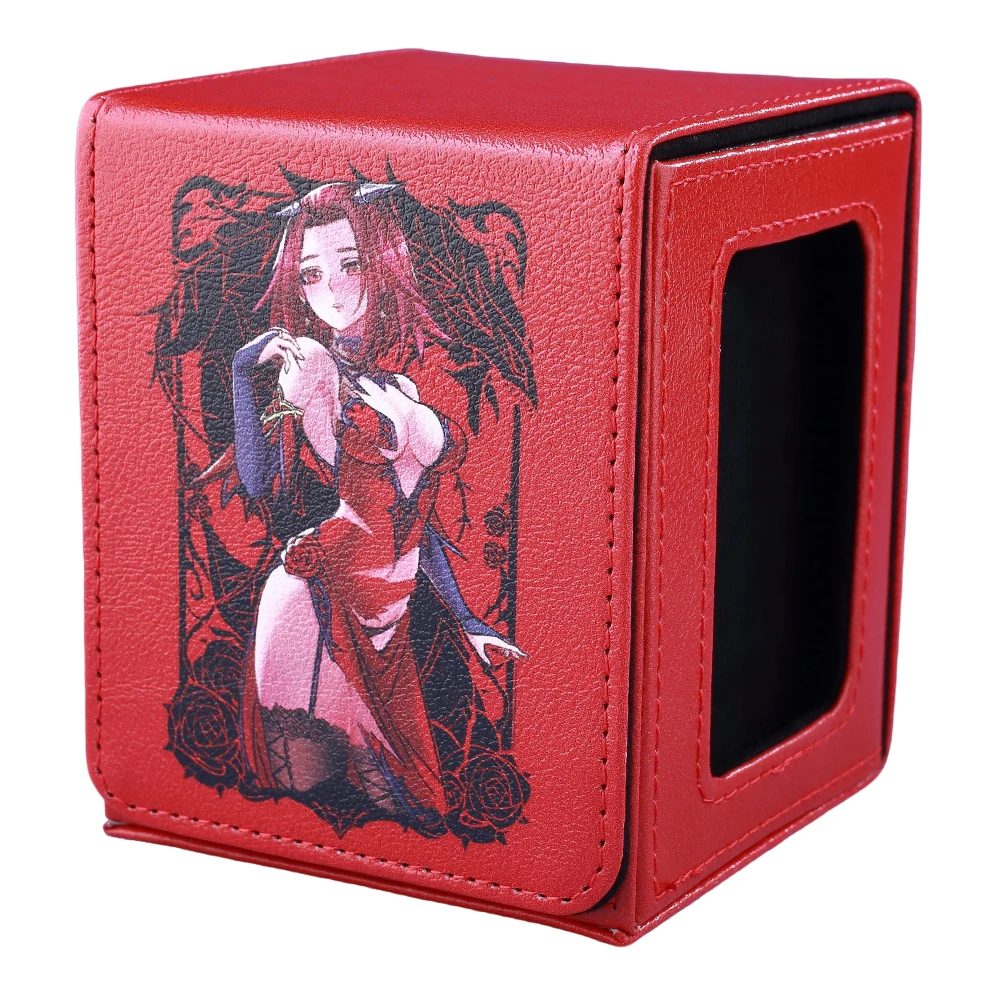 Black Rose Dragon ​Trading Card Storage Deck Box with Display