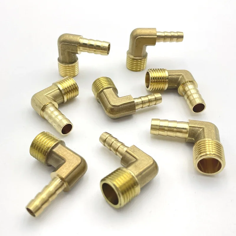 

Brass Hose Barb Fitting Elbow 6mm 8mm 10mm 12mm 16mm To 1/4 1/8 1/2 3/8" BSP Male Thread Barbed Coupling Connector Joint Adapter