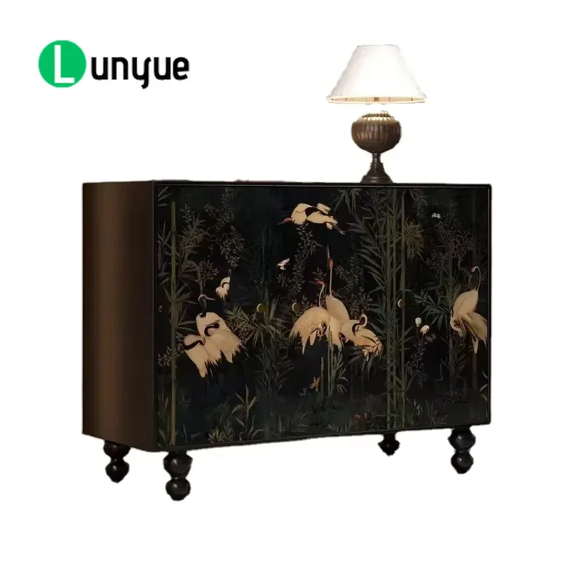 Modern Nordic Wooden Sideboard Cabinet for Living Room Storage Eco Friendly Panel Design Furniture Home Decor Organizer