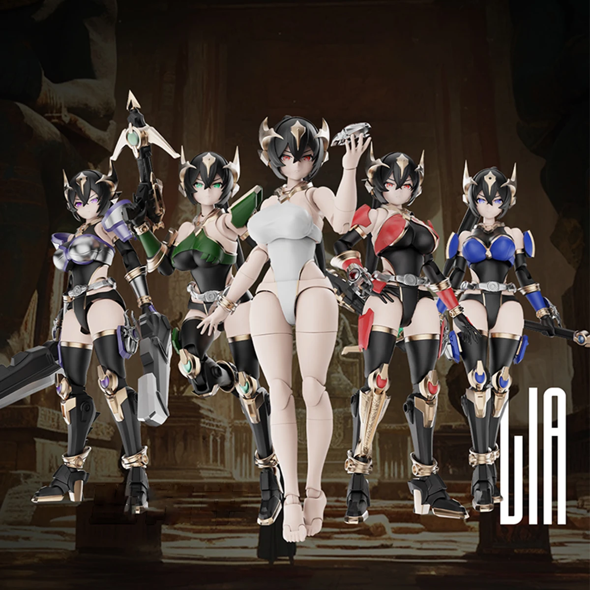 

[Pre-Order]HiPlay Yubo Creative Warrior Goddess Lia Dual Body + Motorcycle Collectible 1/12 Assembly Model Kits