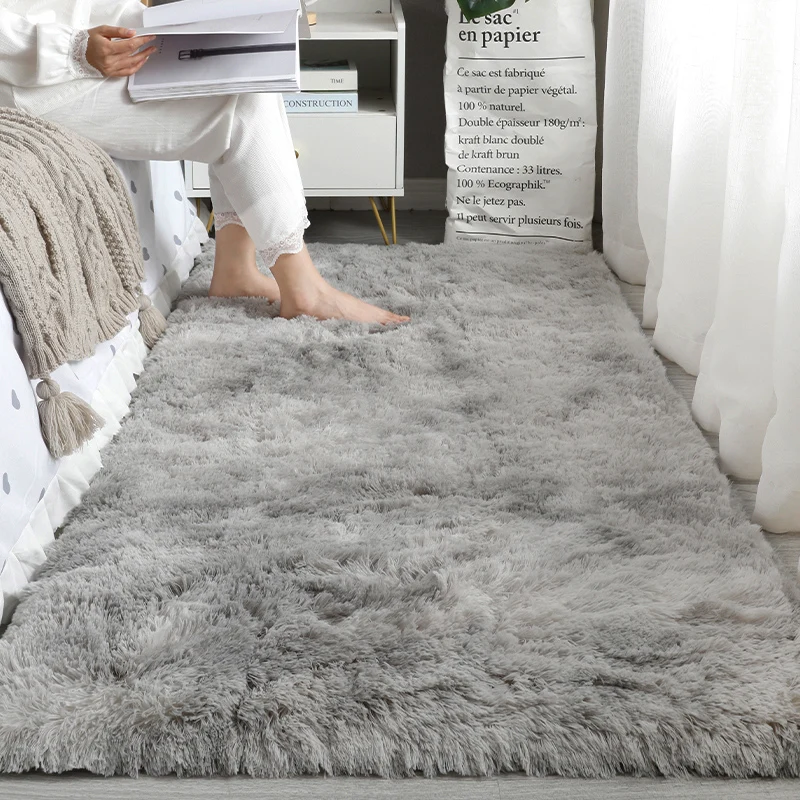 Tapis de zone en velours VIKAMA, salon, chambre à coucher, chemin de chevet, tapis de baie vitrée, tapis de sol, doux et moelleux, décoration d'intérieur.