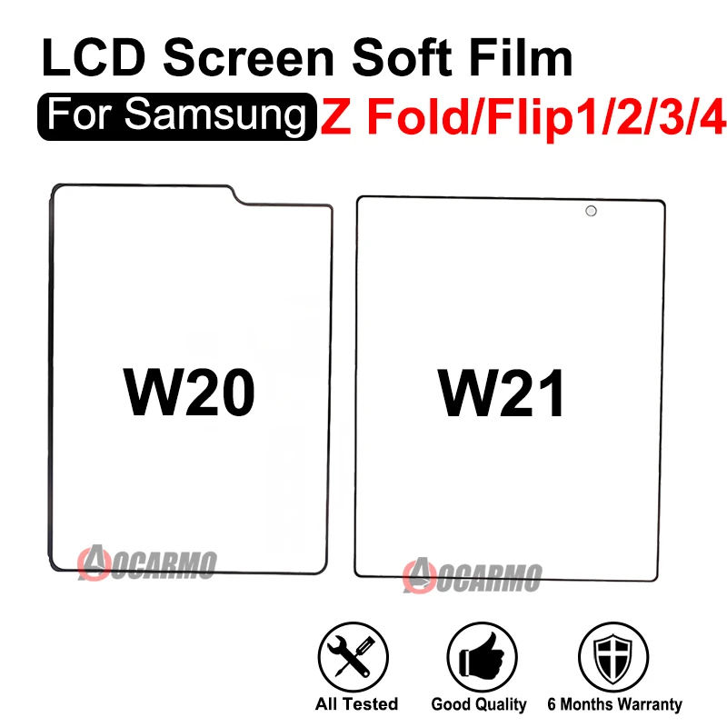 Inner Soft Glass Touch Panel With OCA LCD Screen Soft Film For Samsung Galaxy Z Flip 2 3 / Z Fold 3 4 F711 F721 F731 W22 F926