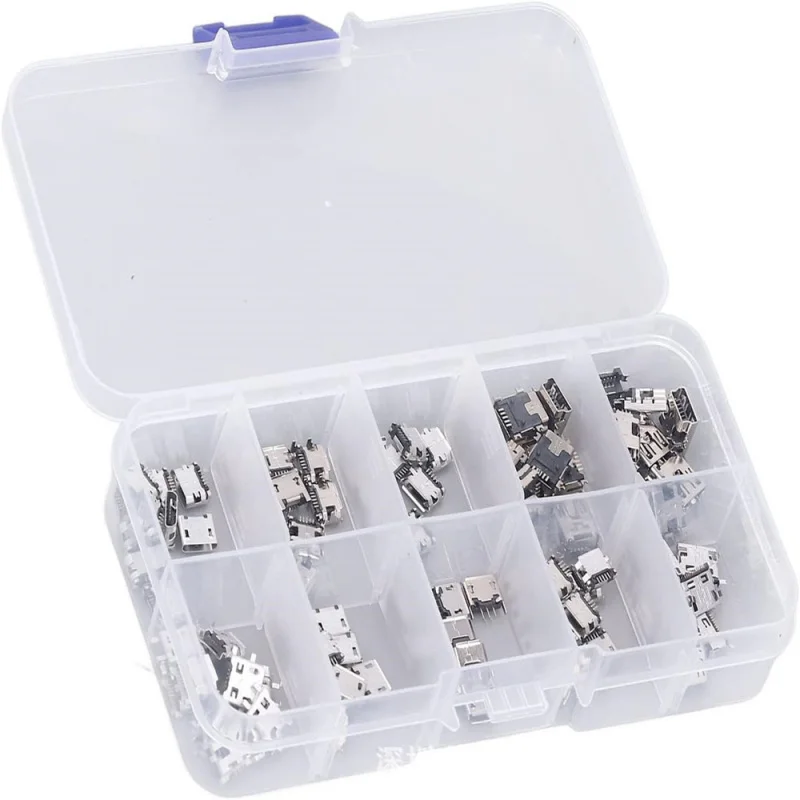 50PCs/100 pièces 10 Spécifications MicroUsbUSBBoxedMINIAndroid Téléphone Prise De Charge