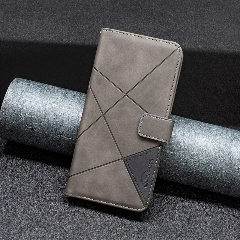 حافظة محفظة جلدية قابلة للطي لهاتف OPPO Realme 15 14X 15 P3 Pro 5G C75 C71 4G Realme15 2025 Capa Coque حافظات حقيبة الهاتف الهندسية
