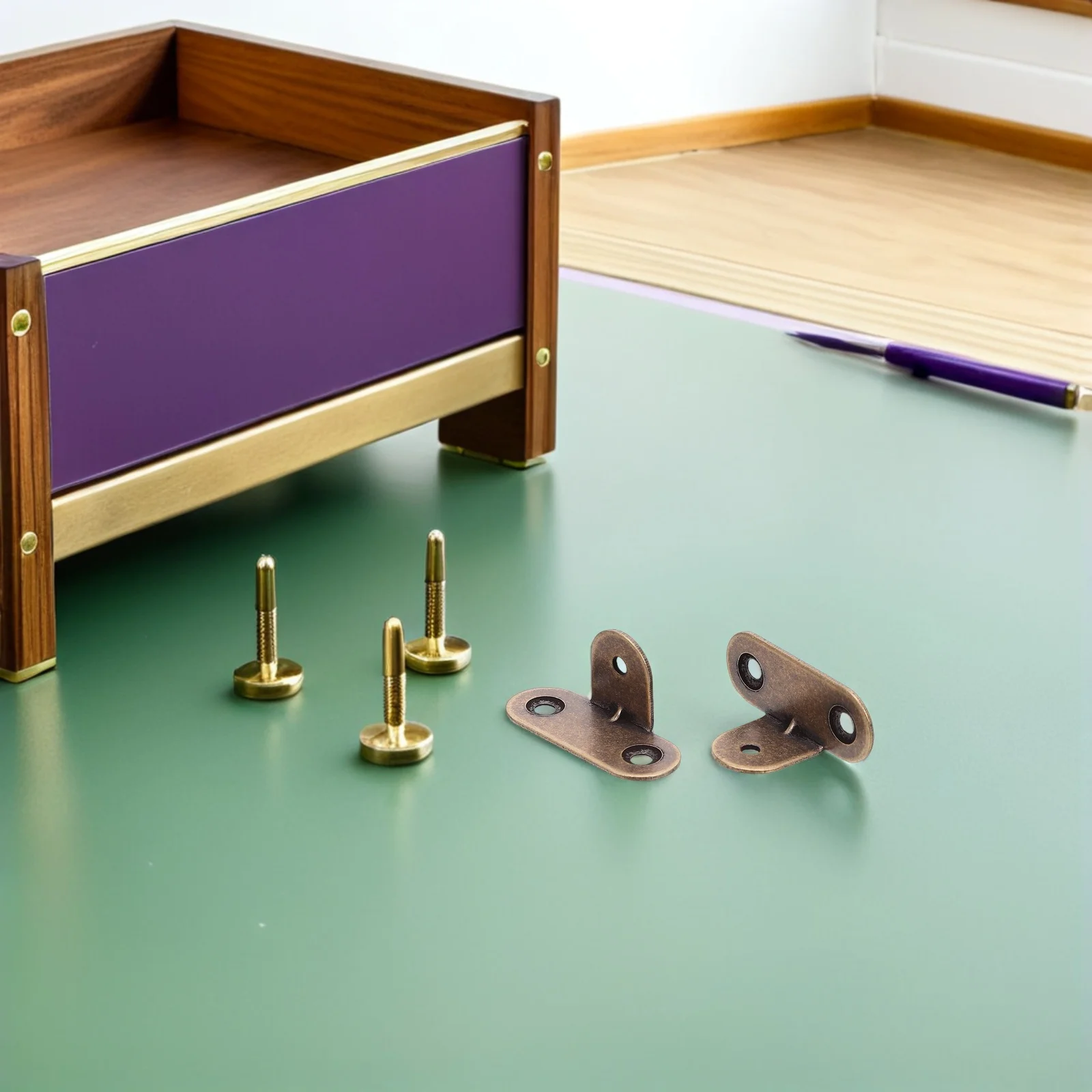 

Right Angle Connector 90 Degree Metal Corner Brace for Furniture DIY Projects Home Improvement 12mm Thick Silver Tone Heavy Duty