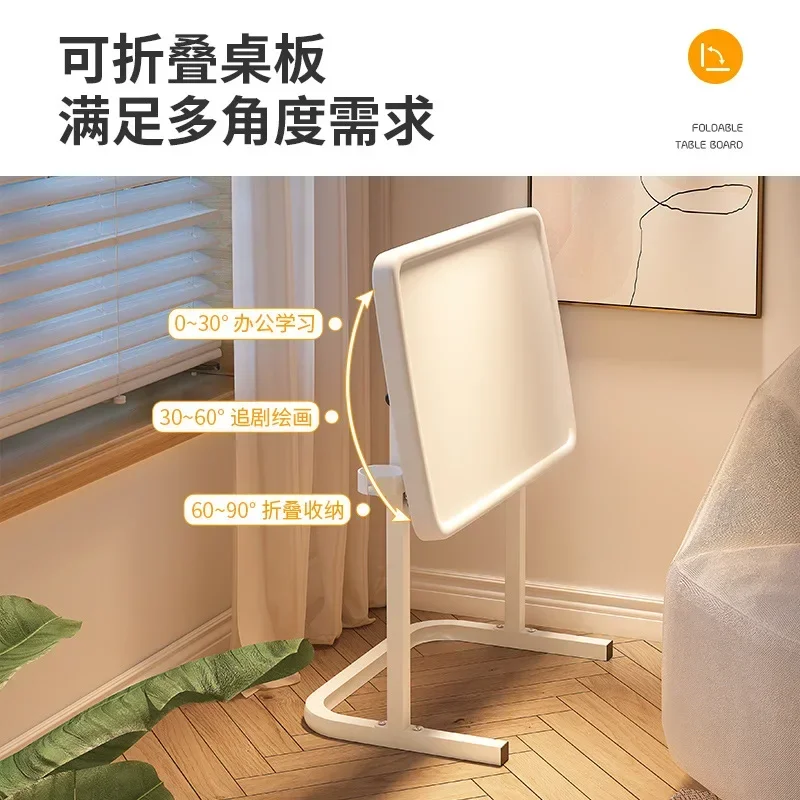 Foldable Lifting Sofa Side Table Bedside Simple Small Desk Living Room Balcony Mobile Office Laptop Table