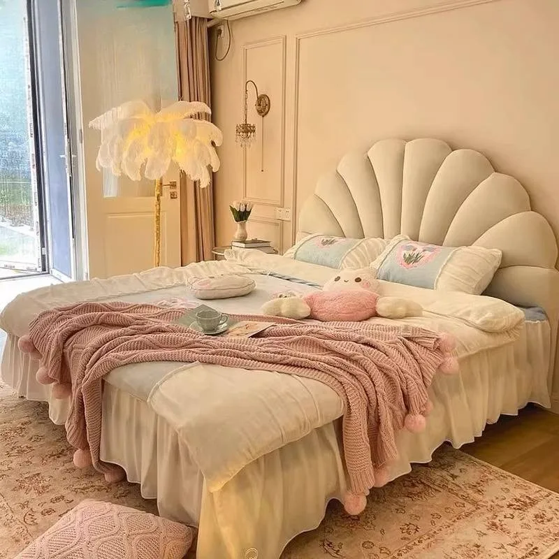 

Wood Mattress Double Bed Design Upholstered Cabinets Headboards Double Bed Queen Single Camas De Dormitorio Furniture