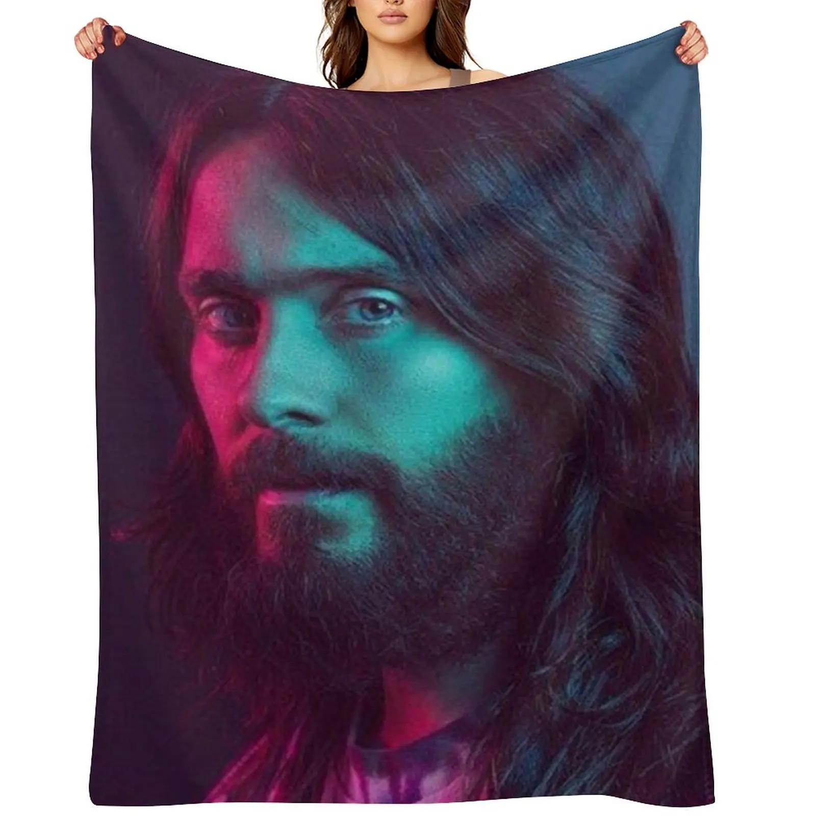 

Jared Leto Throw Blanket Summer Beddings Softest Loose Soft Plush Plaid Blankets