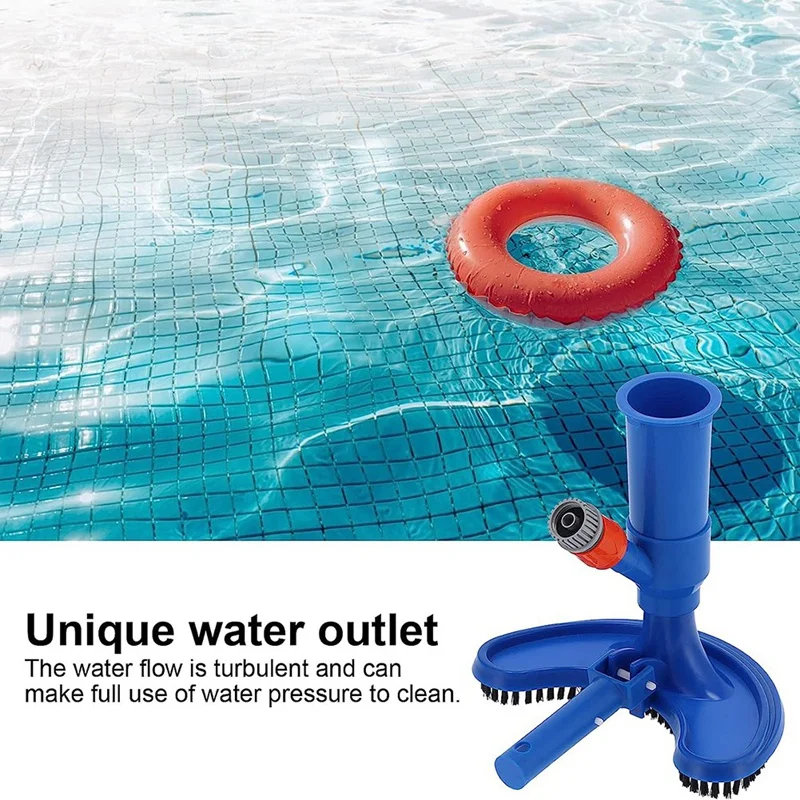 Vacuum Cleaner,Jet Vacuum Entertainment Pool Cleaner,With Brush Pole For Fountain Pond Swimming Pool