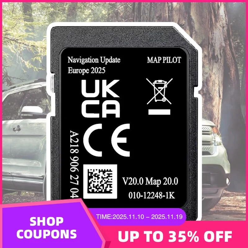 

A2189062704 Map V20 Full Version 2025 Europe Navigation for Mercedes Garmin A B C E CLA CLS GLS SD Card